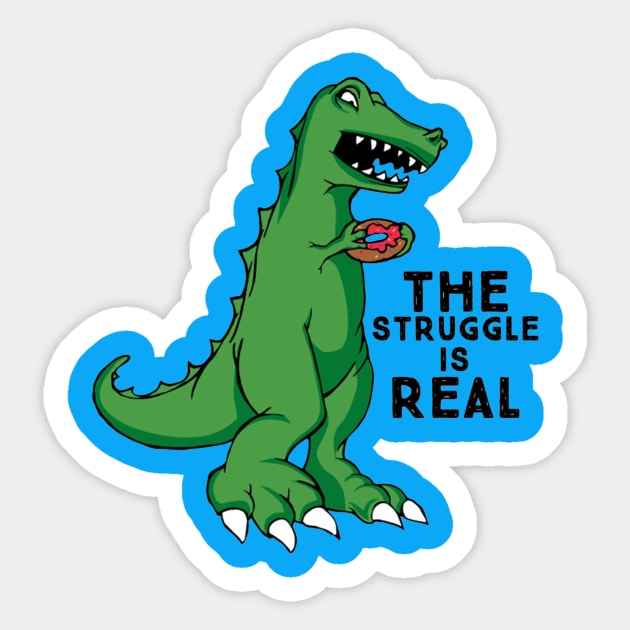 The Struggle Sticker by jeromesinaga